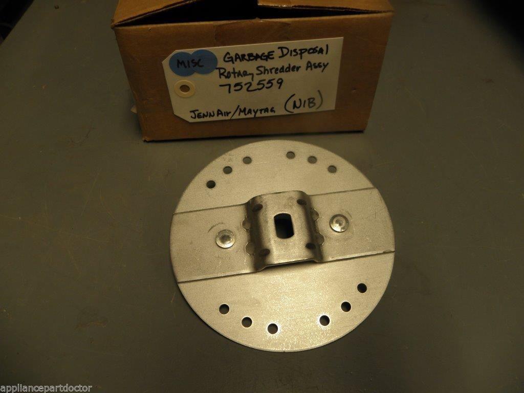 Jenn Air Maytag Garbage Disposal 752559 Rotary Shredder NEW IN BOX Jenn Air Maytag Garbage Disposal 752559 Rotary Shredder NEW IN BOX